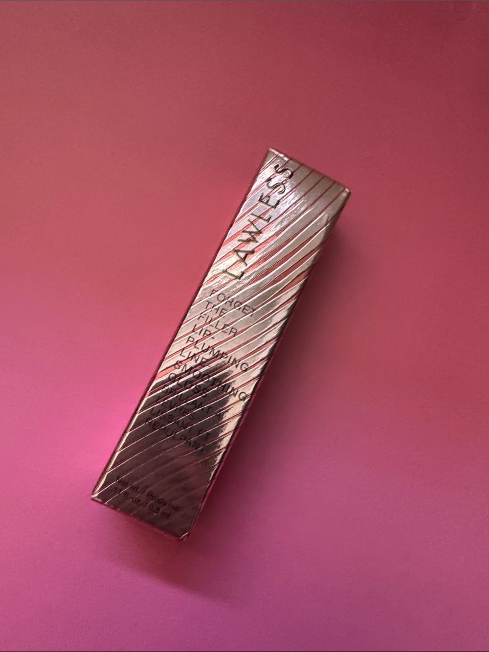 LAWLESS Lip Gloss/Balm in Rose Metallic Packaging